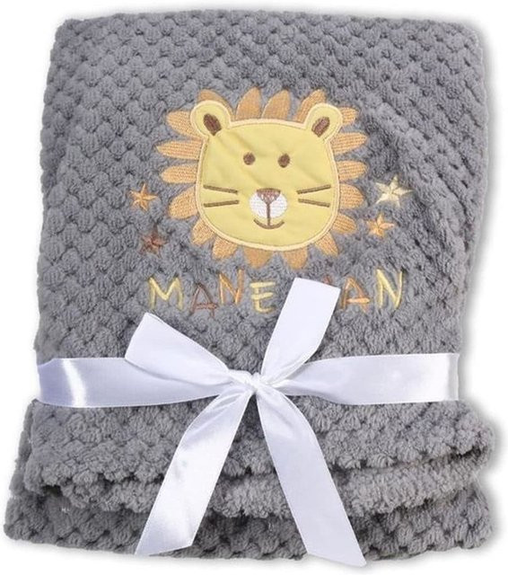 Cangaroo Babydecke Freya aus Fleece in Grau, B/B: 80 x 110 cm - Bild 1