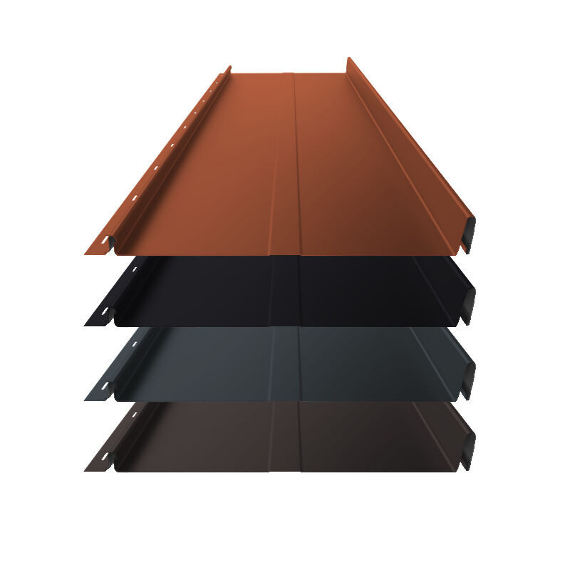 Stehfalz Panel Retro 25 von Blachotrapez GmbH für Dach und Wand aus Stahl in Multicolor, Breite: 34 cm - Bild 1