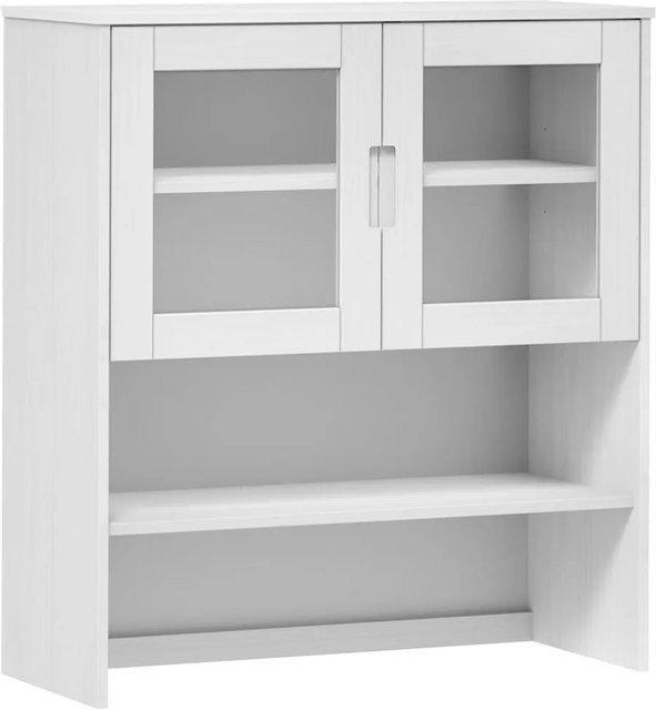 vidaXL Highboard-Oberteil MOLDE in Weiß aus Massivholz Kiefer B/T/H: 90 x 35 x 100 cm - Bild 1