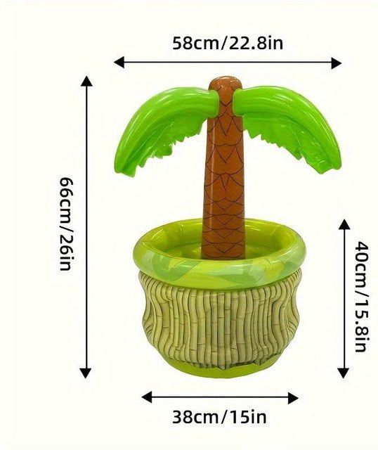 Linyi toy car, aufblasbare Palme, Getränkehalter - Bild 1