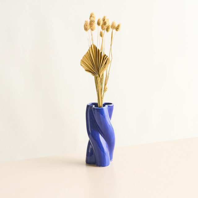 Trockenblumenbund Palmblatt von Blume2000 in Gold - Bild 1