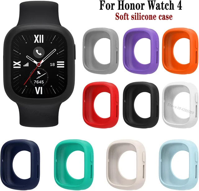 Schutzhülle Honor Watch 4, Silikon, Weiß, Unisex - Bild 1
