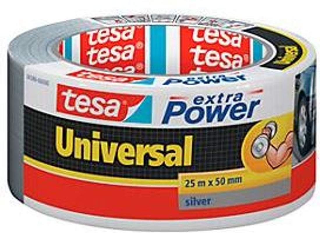 tesa extra Power Universal Gewebeklebeband, Silber, B: 50 mm, L: 25 m - Bild 3