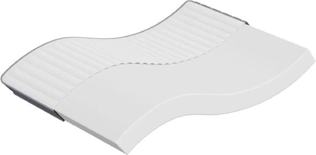 vidaXL Comfort-Foam Matratze aus Schaumstoff, mittelweich, Weiß/Grau, B: 140 cm, L: 200 cm, H: 16 cm - Bild 1