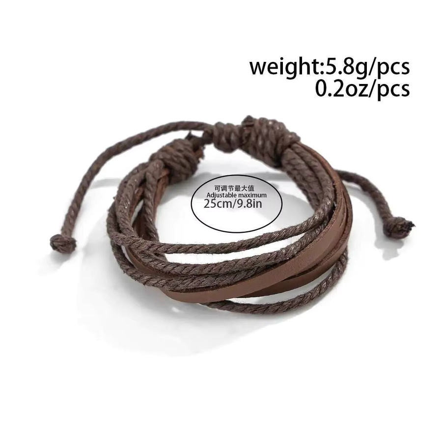 IngeSight.Z Armband, Leder, geflochtenes Seil, Herren - Bild 3