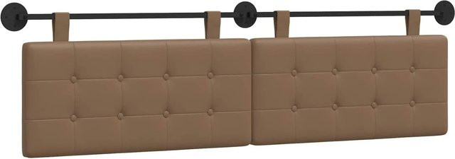vidaXL Wandmontiertes Polsterpaneel aus Kunstleder in Braun, B/H: 170 x 55 cm - Bild 1