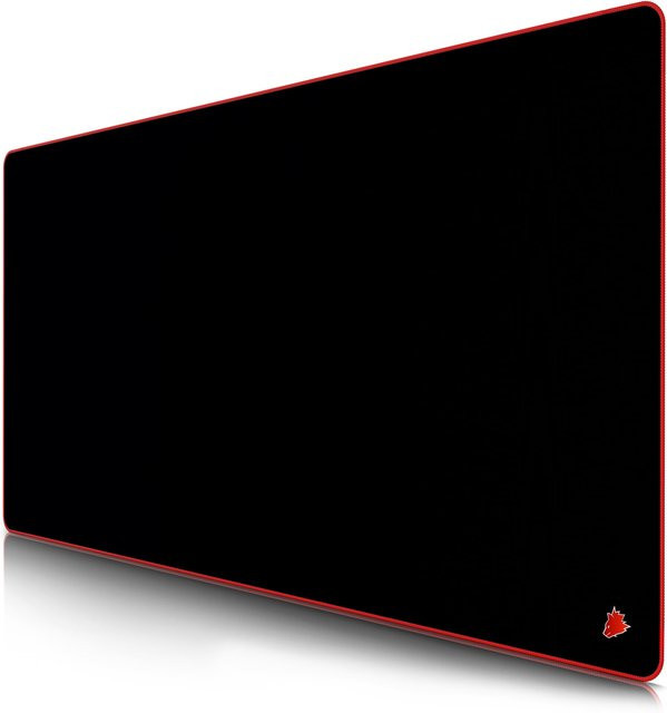 Titanwolf Gaming Mauspad XXXL Speed Mousepad Symbol Red Schwarz B/T: 120 x 60 cm - Bild 1