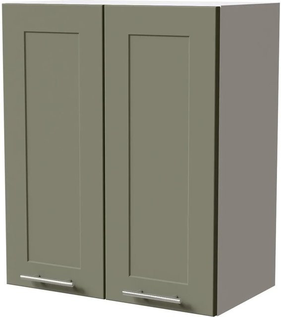 Feldmann-Wohnen Hängeschrank Oslo Küchenschrank mit Soft-Close-Türen in Weiß und Reed Green Matt, B/T/H: 60 x 32,5 x 72 cm - Bild 1