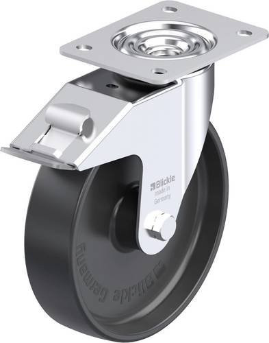 Blickle LE-PP 200R-FI Stahlblech-Lenkrolle aus verzinktem Stahl mit Rad-Durchmesser 200 mm und einer Tragfähigkeit von 300 kg - Bild 1