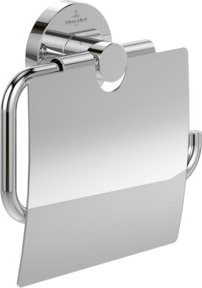 Villeroy & Boch Toilettenpapierhalter Elements Tender mit Deckel, matt black, B/H/T: 13,4 x 13,2 x 3,8 cm - Bild 1