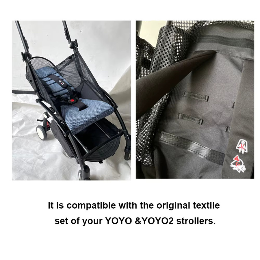 Mutterbräune Kinderwagen-Basis kompatibel mit Babyzen YOYO & YOYO2 in Schwarz - Bild 4