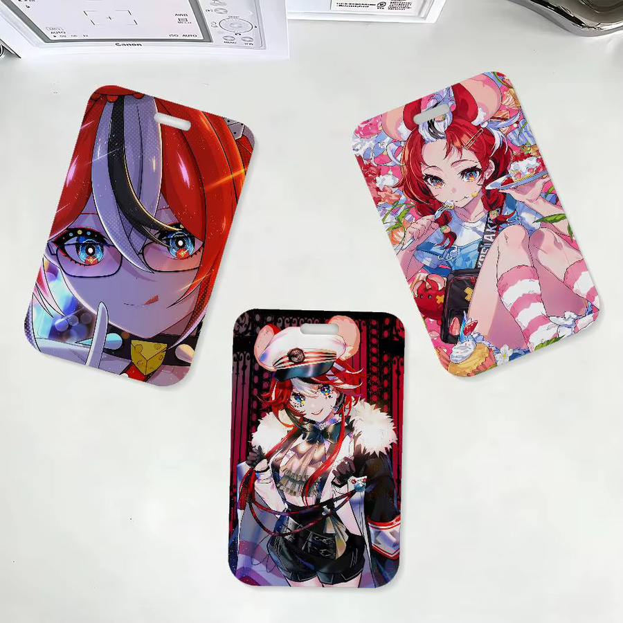 Bilibili Cartoon H-Hakos B-Baelz Ausweishalter mit Umhängeband für Büro und Schule in Multicolour - Bild 3