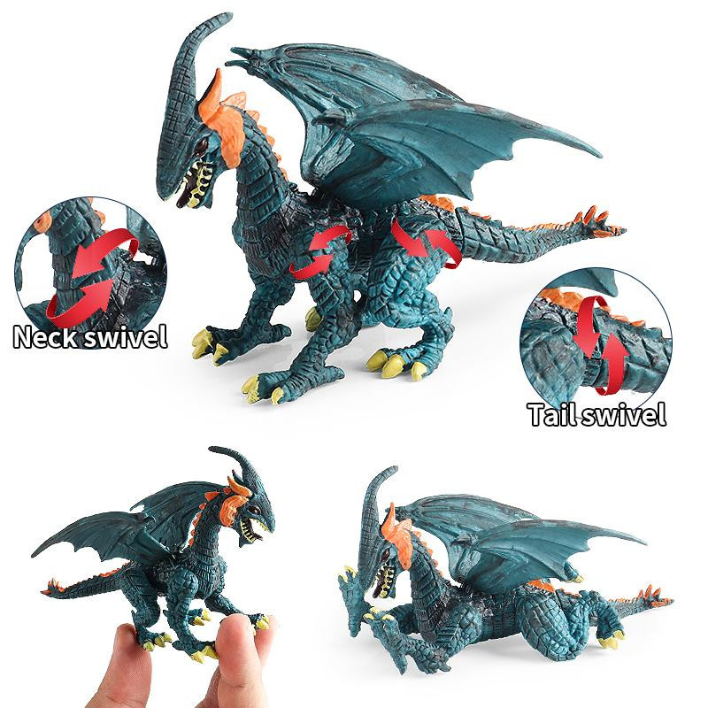 Oenux JURASSISCHE WELT Fliegender Magischer Drache Dinosaurier Actionfiguren 4-teiliges Set - Bild 2