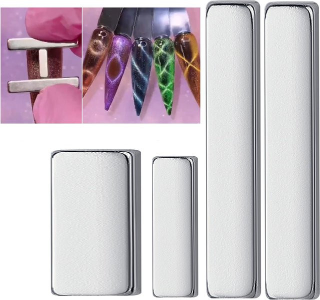 LULAA Maniküre-Set, 4-teilig, Magnet für Katzenaugen-Effekt, schimmernd - Bild 1