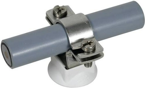 DEHN Leitungshalter LH ZS 20 23 KS H10 aus Edelstahl in Silber - Bild 1