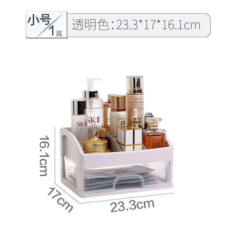 Smvp Make-up-Aufbewahrungsbox mit 5 Schubladen in Weiß für Schminktisch und Büro - Bild 3