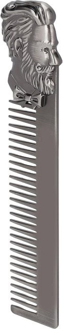 Koogeelife Bartkamm, Zinklegierung, Silber - Bild 1