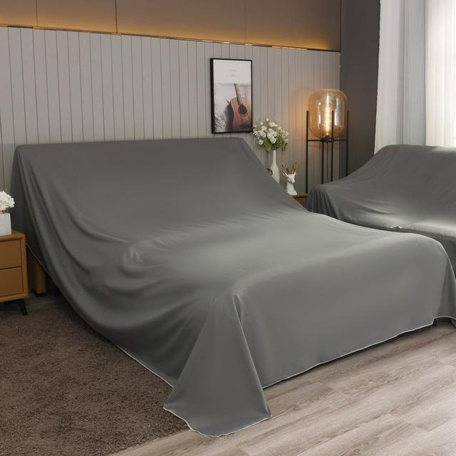 Yiran Furniture Staubschutz Abdeckung aus Polyester in Grau für Sofa und elektrische Ausrüstung, Breite: 120 cm, Länge: 100 cm - Bild 1