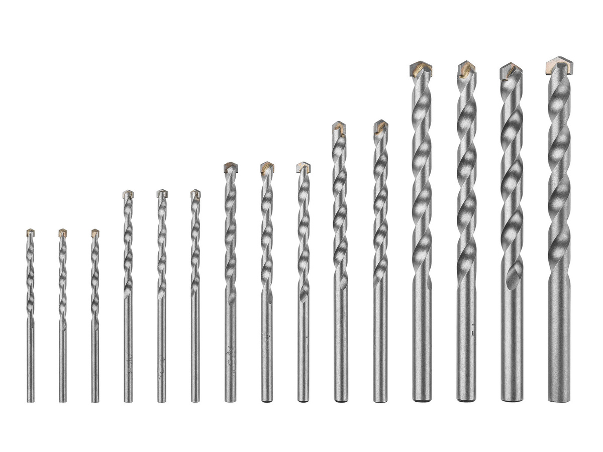 Parkside Bohrer- und Bit-Set PBB 4B2 mit 15-teiligem Steinbohrer-Set aus Stahl und Hartmetallspitzen - Bild 3