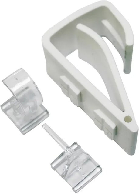 Gardinia Klemmträger EasyClick für Stangen in Weiß, 2er Pack - Bild 1