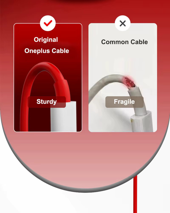 3er-Set USB Typ-C Ladekabel für OnePlus in Rot, 100W 12A Hochgeschwindigkeits-Datenkabel für USB-C Geräte - Bild 5