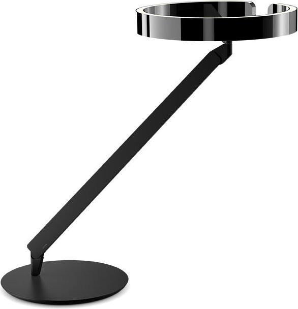 Occhio Gioia LED-Tischleuchte aus Metall in Schwarz Matt und Dark Chrome, dimmbar und verstellbar - Bild 1