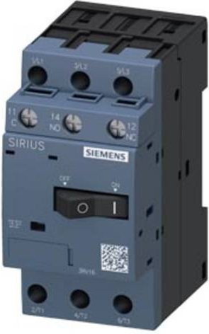 Siemens Spannungswandler 3RV1611-1AG14 in Grau mit 1 Öffner, 1 Schließer, 1 Wechsler und einem maximalen Strom von 1,4A - Bild 1
