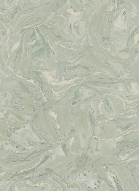Sandberg Wallpaper Marion Vlies Tapete in Sage Green mit Marmor-Optik - Bild 1
