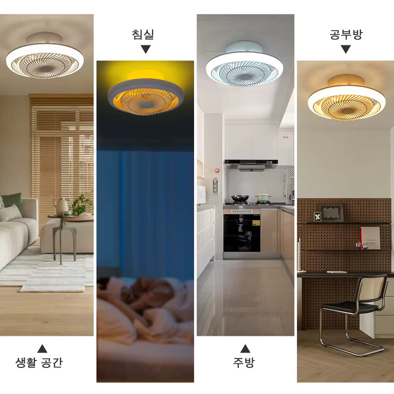 BENEWTON LED-Deckenventilator mit Beleuchtung in Weiß für Schlafzimmer und Esszimmer - Bild 3