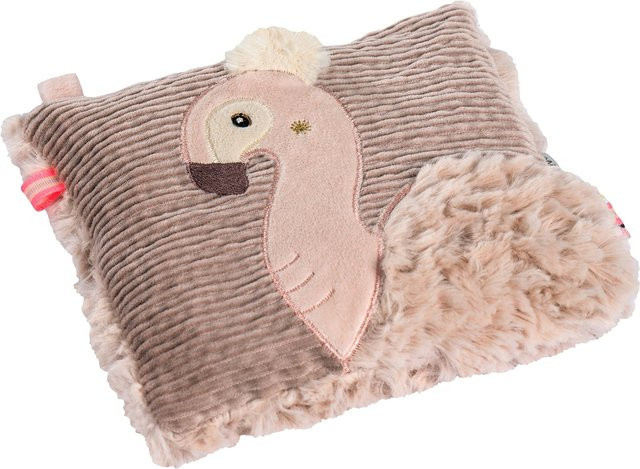 Fehn Wärmekissen für Babys mit Kirschkernfüllung in Rosa/Pink aus Plüsch und Samt, waschbar bei 30 Grad - Bild 1