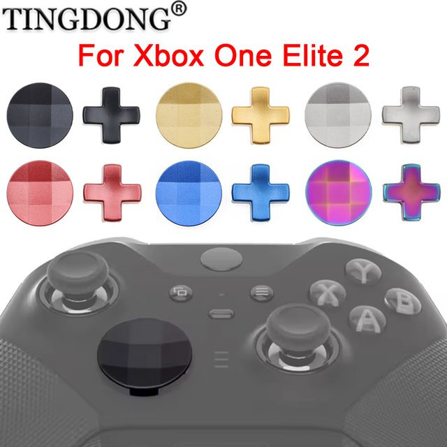 TingDong Metall D-Pad Trigger Paddles Ersatz Thumbsticks für Xbox One Elite 2 in Schwarz - Bild 1