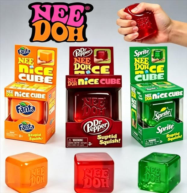 Needoh Dr Pepper Nice Cube Drop Soda Aroma Soft Squishy Slow Rise Fidget Toy, Antistress-Spielzeug - Bild 1