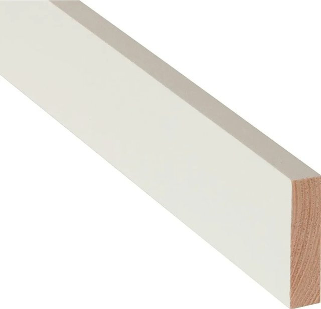 Döllken Profiles Rechteckleiste Weiß, B/H: 40 x 10 mm, Länge: 900 mm - Bild 1