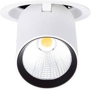 Brumberg LED-Einbauleuchte rund in Strukturweiß mit warmweißem Licht - Bild 1