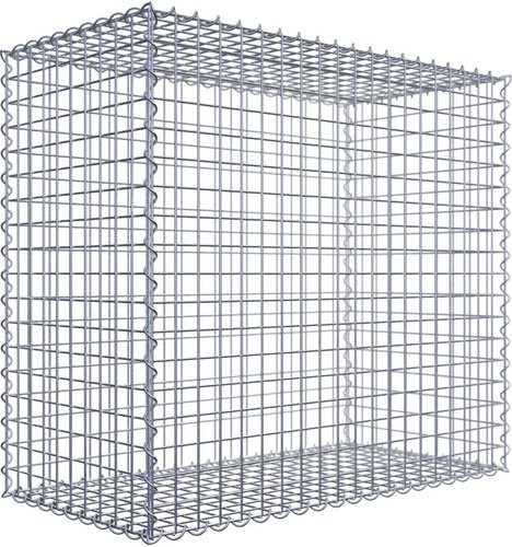 Gabiona Spiralgabionenkorb aus Stahl in Silberfarben, B/T/H: 100 x 50 x 90 cm - Bild 1