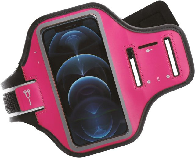 Vivanco Sport Armband in Pink für Smartphones bis zu 6,5 Zoll, Größe XL - Bild 1