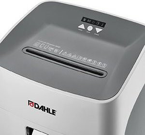 Dahle Aktenvernichter 404P DESKSIDE in Grau mit Partikelschnitt 4 x 35 mm, Sicherheitsstufe P-4, 40 Liter Fassungsvermögen, für bis zu 21 Blatt sowie CDs, DVDs und Büroklammern - Bild 2