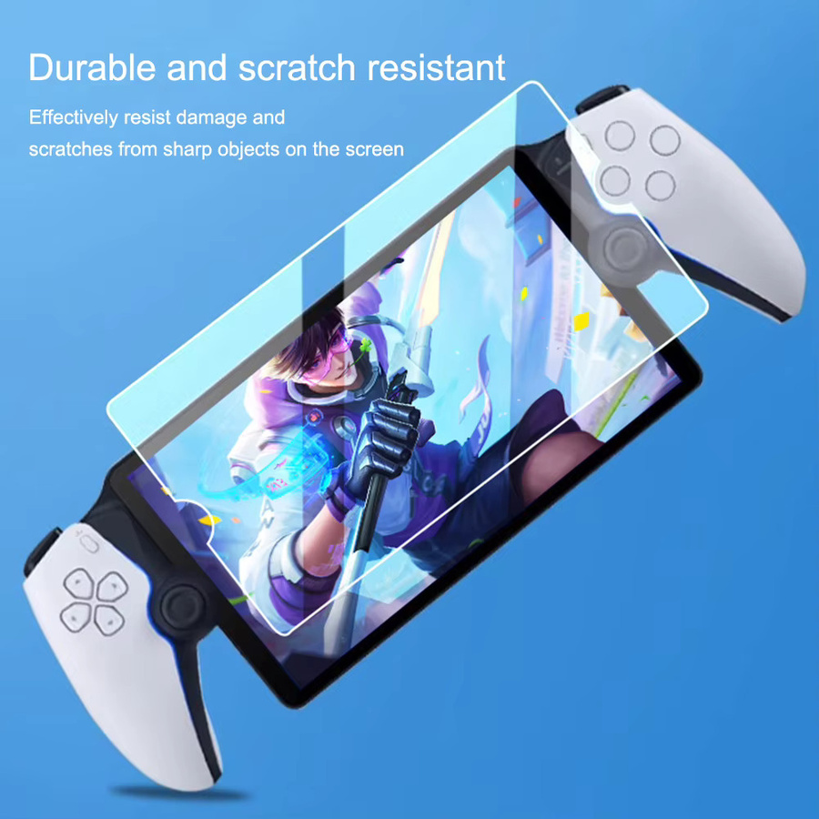 LAIMANEI Schutzfolie aus gehärtetem Glas für PlayStation 5 Portal, 3 oder 5 Stück, transparent, 9H Härte, 0,33 mm, kratzfest mit runden Kanten - Bild 3