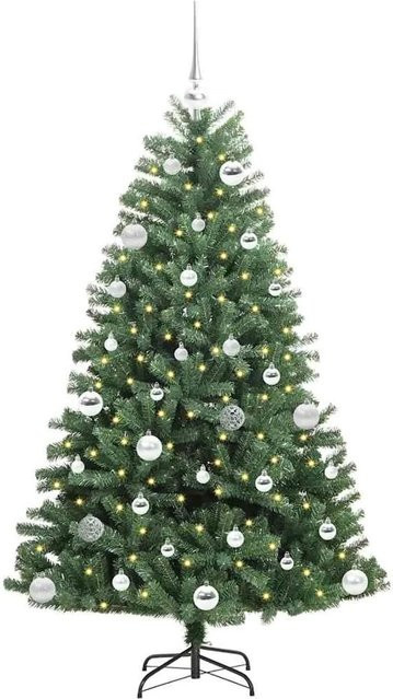 vidaXL Künstlicher Weihnachtsbaum mit 150 warmweißen LEDs, Grün, Höhe: 150 cm - Bild 1