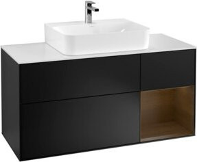V&B Waschtischunterschrank Finion in Blau lackiert, Breite: 120 cm, Tiefe: 50,1 cm, Höhe: 50,1 cm - Bild 1
