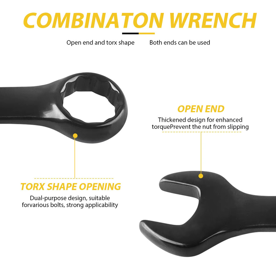 WOZOBUY Universal Ratsche Dual-Zweck Werkzeug aus High Carbon Stahl in Schwarz - Bild 2