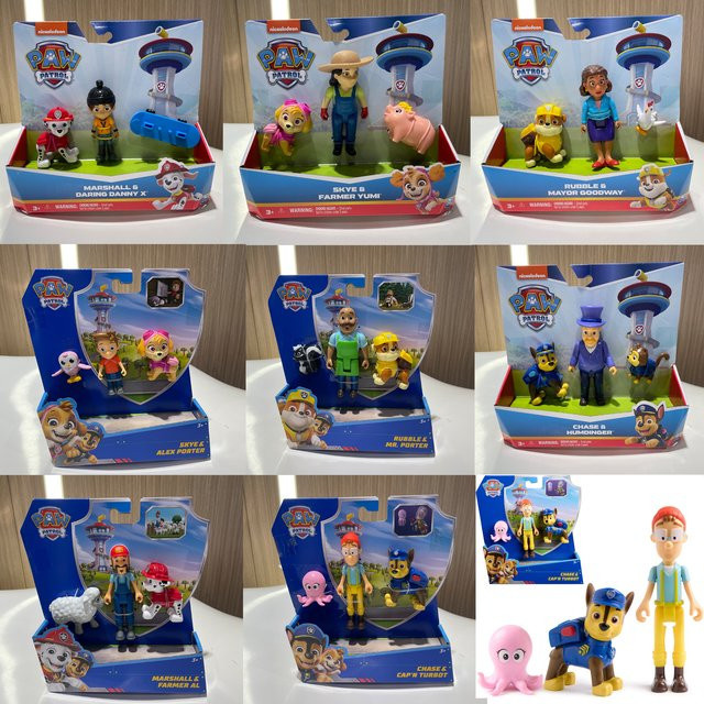 Paw Patrol Captain Turbot Mayor Goodway Chickaletta Humdinger Danny Yumi Actionfiguren-Set, ab 3 Jahren - Bild 1