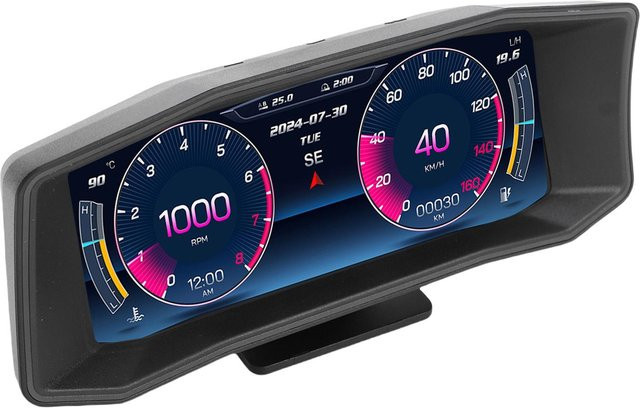 Neoglint Auto HUD Display mit GPS, Neigungsmesser und Beschleunigungsmesser, Digitaler Fahrzeug Head-Up Tachometer, Schwarz - Bild 1