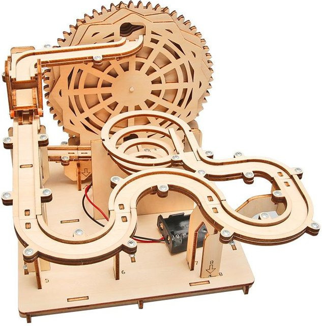 Fashnics DIY Holzpuzzle Murmelbahn, 3D Montage Bausatz, ab 14 Jahren - Bild 1