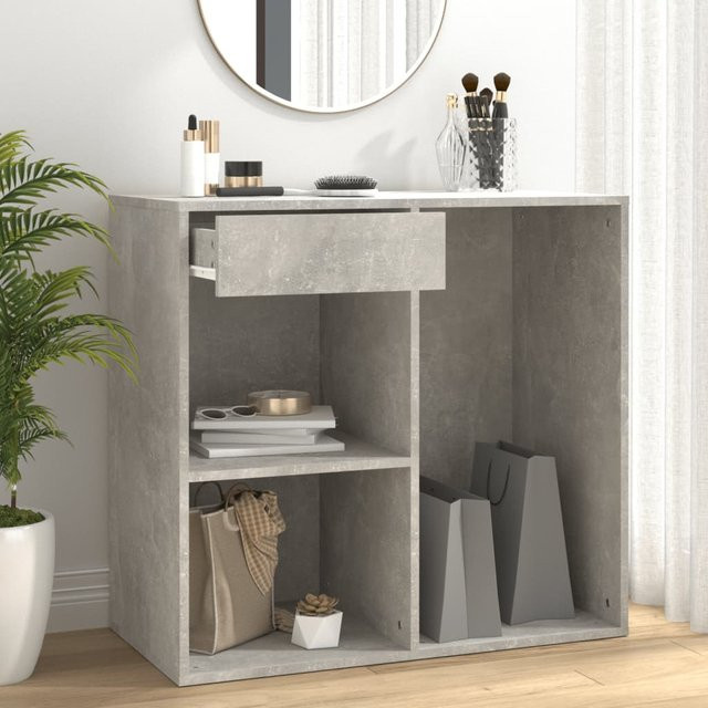 vidaXL Kosmetikschrank modern in Grau aus Holzwerkstoff, B/T/H: 80 x 40 x 75 cm - Bild 2