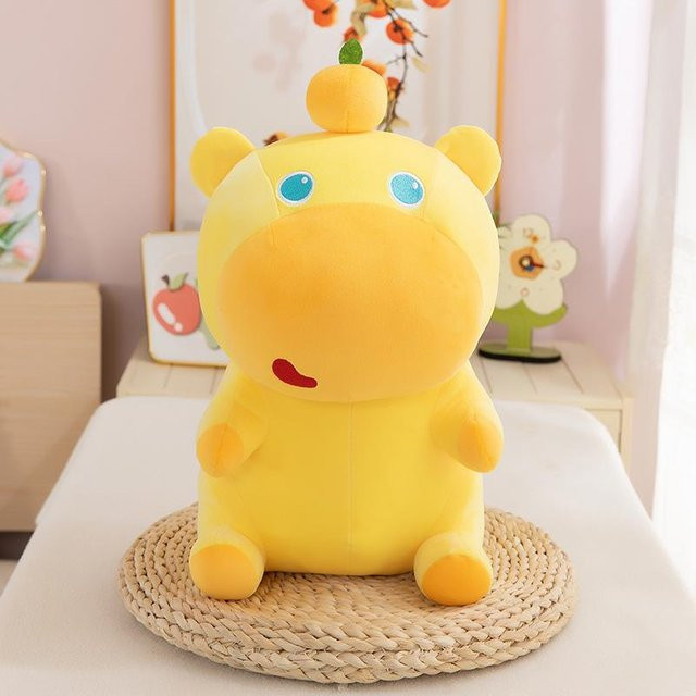 Capybara Lulu Zeichentrickpuppe, Plüschtier, gelb, 35cm - Bild 1