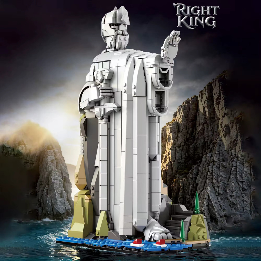 Herr der Ringe König-Buchstützen Bausteine, Desktop-Dekoration, 2-in-1 - Bild 2