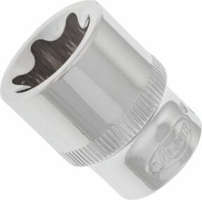 Vigour Steckschlüsseleinsatz V2729N E-Profil in Silber, 3/8 Zoll Vierkant, SW E20, 10 mm - Bild 1