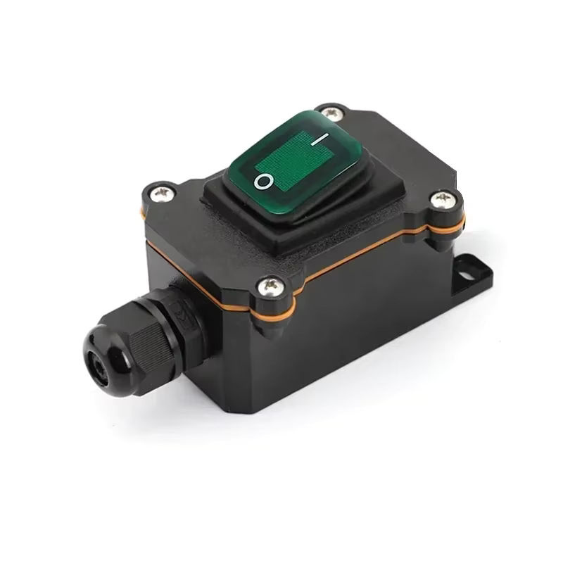 FRONCS Wasserdichter IP67 Inline-Netzwerk-Anschluss mit Ein/Aus-Wippschalter für Outdoor und Marine, 20A, Schwarz/Grün - Bild 6