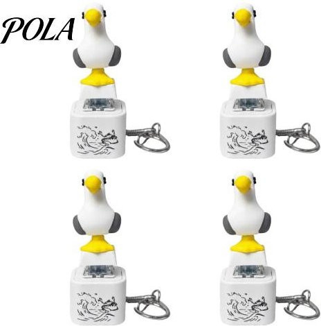 Zoeneed Schlüsselanhänger Möwenfrosch Geräuschknopf, LED-Licht, Unisex - Bild 1